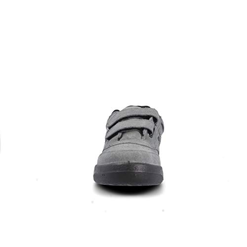 Zapatilla Soft Gris Paredes ECOLóGICO Serraje Velcro - Velcro - Talla 42