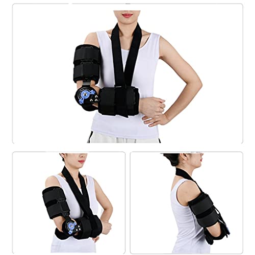 ZAYZ Diseño Abierto con Bisagras Codo Ortopédico con Sling Ajustable Soporte de Brazo Inmovilizador de Férula para Dislocaciones, Lesión de Ligamentos, Fracturas Artritis (Color : Left)