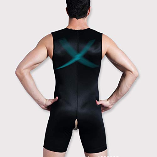 ZAYZ Fajas para Hombre Body de Liposucción, Talladora de Cuerpo Completo Compresión Adelgazante, Te Hizo Moverte con Comodidad (Color : Black, Size : XS)