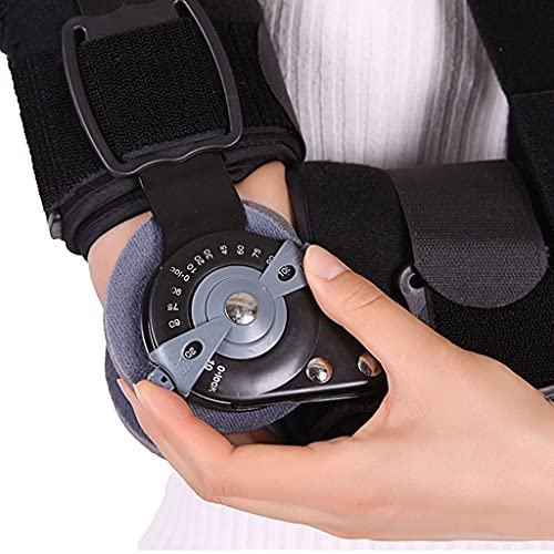 ZAYZ ROM con Bisagras Codo Ortopédico con Apoyabrazos, Ajustable Brazo Férula Inmovilizadora para Hiperextensión, Se Adapta a Ambos Brazos Protector de Órtesis