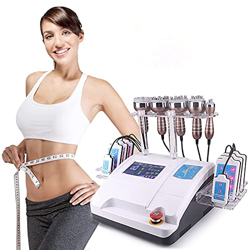 ZHJBD Worth Having - 6 en 1 RF Máquina de Adelgazamiento del Cuerpo del lipolaser de la cavitación, Equipo de Belleza para Perder Peso Bio Máquina de Adelgazamiento del vacío del Sistema 40K