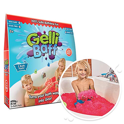 Zimpli Kids- Gelli Baff, Color Rosso, 300 g (Pack of 2) (5133)