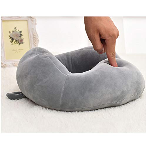 ZJM Volar Almohada, Sólido T-Tipo De Auto Memory Foam La Almuerzo Vértebra Cervical Niños Almohada De Viaje Fit Cuello del Hombro Puede Efectivamente Soporte para El Cuello Almohada Portátil,B