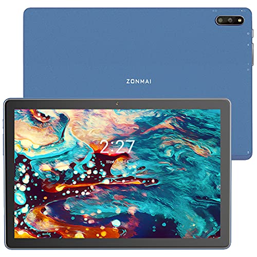 ZONMAI MX2 Tablet 10.1 Pulgadas Android 10.0 | Tableta 5G WiFi Ultrar-Rápido Quad-Core 1.6GHz 4GB RAM + 64GB ROM | 5MP + 8 MP 8000mAh Bluetooth 5.0 GPS Type-C Google GMS - Azul