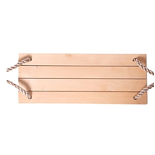 ZSP Columpios de madera para colgar columpios de árbol de madera, asiento para adultos y niños, jardín, patio, uso interior y exterior (tamaño: 40 x 16,2 x 1,2 cm)