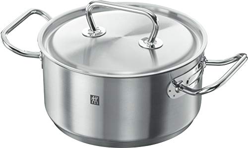 ZWILLING Batería de Cocina de 5 Piezas, 4 Tapas, Apto para Inducción, Acero Inoxidable, Twin ClassicC