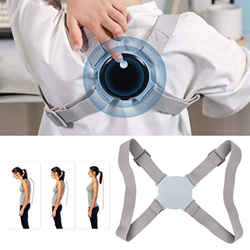 01 Soporte para La Espalda, Pantalla Digital Ergonómica, Cómodo Corrector De Postura De La Espalda, Vibración para Adultos, Soporte para La Parte Superior De La Espalda, Alivio del Dolor para