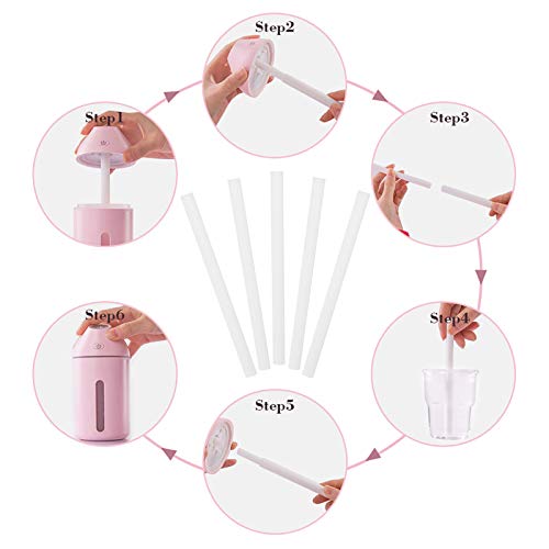 10 Pcs Filtros de Humidificador Palos Reemplazos de Mecha Mini Personal Humidificador USB Esponjas de Repuesto Recambio Palo Humidificador Difusor Palos de Algodón