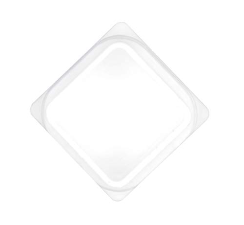 10 Piezas de tapas cuadrados de plástico para tuberías, tamaños elegible de 10x10mm a 120x120mm, tapón, contera, protector, funda, silla, poste, estaca, valla (25x25mm, blanco)