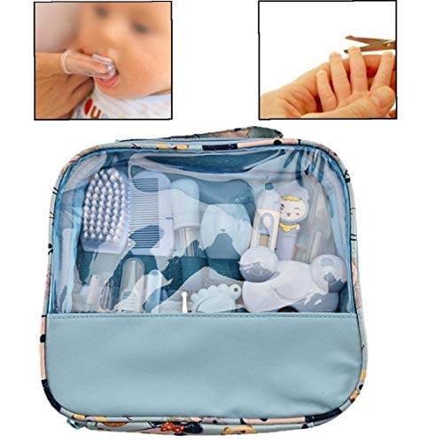 13pcs / Set Salud del Bebé Y Cuidado De Uñas Kit De Aseo Personal Set Set con Las Podadoras De Clavo, Cepillo, Archivo, Tijeras, Peine, Cepillo De Dientes Dedo del Cepillo De Dientes para Niños,