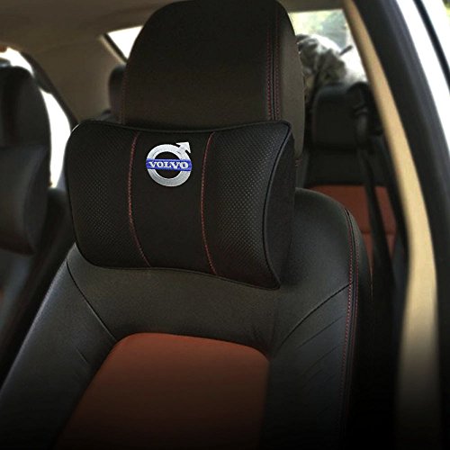 1pcs Almohada para el Reposacabezas del Coche,Almohada para el cuello del coche Volvo logo