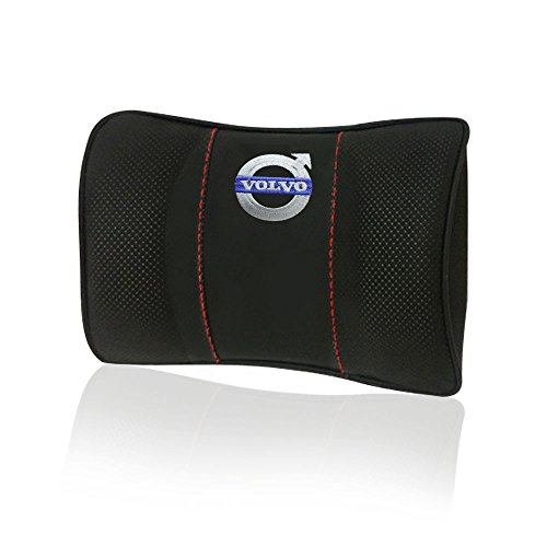 1pcs Almohada para el Reposacabezas del Coche,Almohada para el cuello del coche Volvo logo