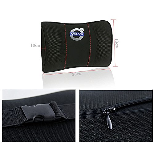 1pcs Almohada para el Reposacabezas del Coche,Almohada para el cuello del coche Volvo logo