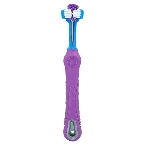 2 cepillos de dientes y correas de muñeca para personas con discapacidad, personas mayores, demencia, alzheimers, fácil agarre, dental, 3 lados, cepillo de dientes para limpieza de dientes