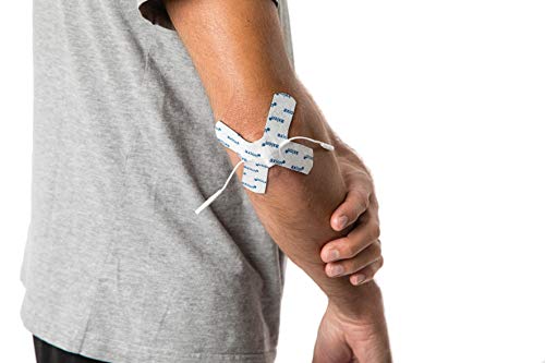 2 Electrodos especiales para articulaciones de axion | para punto de dolor o partes redondas del cuerpo | para su electroestimulador TENS EMS | en forma de X