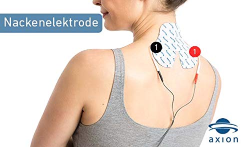 2 Electrodos para el cuello especiales de axion | Para su electroestimulador TENS EMS | Parches para cuello o como almohadilla cervical | Masajes de cuello