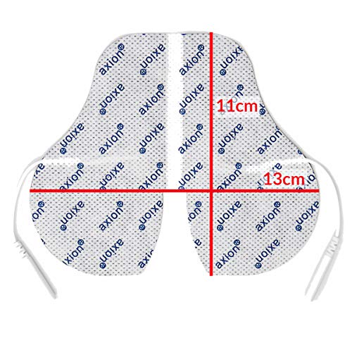 2 Electrodos para el cuello especiales de axion | Para su electroestimulador TENS EMS | Parches para cuello o como almohadilla cervical | Masajes de cuello