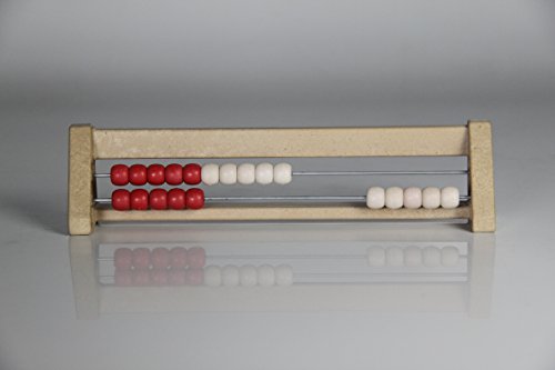 '20' er Rastrillo Marco rojo y blanco, Ábaco, Student 's Abacus, sistema oehl"