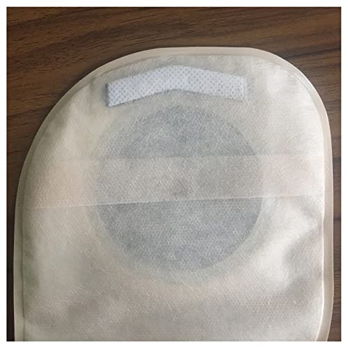 30 uds., Bolsa de ostomía, kit de preparación para colonoscopia, ventana trasera, línea de corte lateral doble, 70 MM, 75 MM, bolsas de colostomía con gancho y bucle, bolsa para estoma para adulto