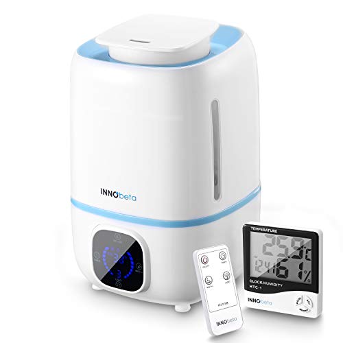 3,0L Humidificador Ultrasónica Bebé Silencioso, Boquilla 360° con Aromaterapia Difusor, Apagado Automático, para Hogar, Habitación para Bebés, Dormitorio, con Control Remoto y Higrómetro – Fountain