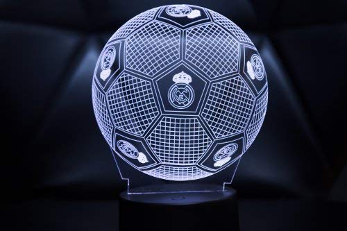 3D LAMPARAS Oficial Balon del Real Madrid Lámpara 2019-2020 Pelota para Bebe niño Kids Hombre Mujer Mejor Decoracion para hogar Original Accesorios