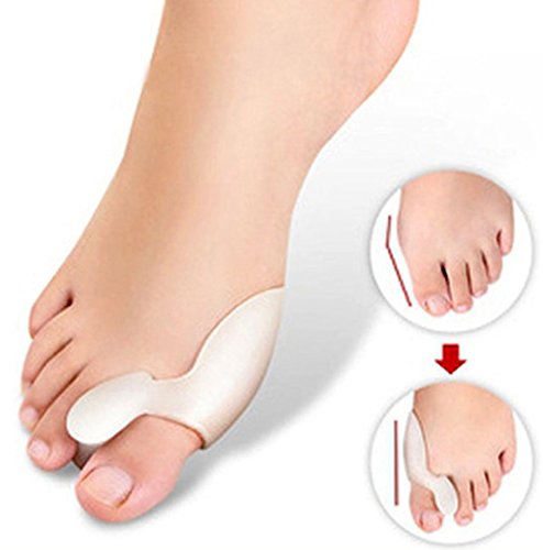 4 PicuMed separador de dedos de silicona Soft Gel Hallux Valgus Martillo Corrección para juanete en calidad premium Tratamiento Prevención (4 unidades = 2 pares)