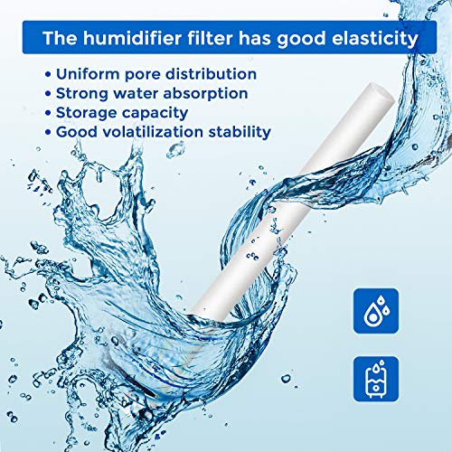 40 Piezas Varillas de Humidificador Repuestos de Mechas de Palos de Recarga de Filtro de Algodón para Humidificador Portátil Personal USB en Oficina y Dormitorio (4 Pulgadas)