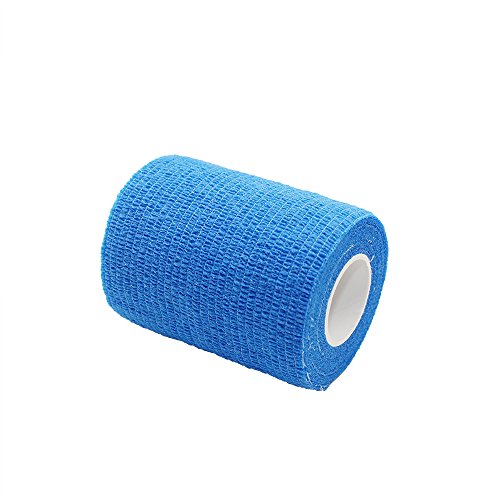 6 Rollos de Cinta de Tobillo Autoadhesiva Para Vendaje, Cinta de Deporte, Cinta Azul Cohesiva, Vendajes Adhesivos, 7,5 cm