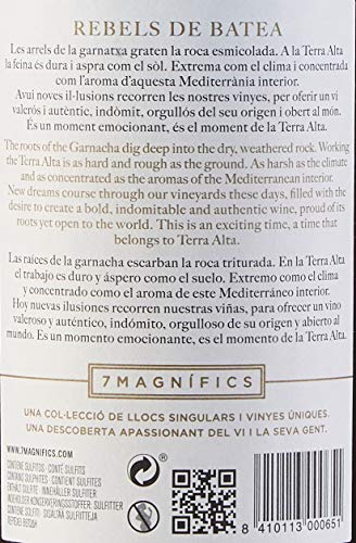 7 Magnífics Rebels de Batea Garnacha blanca, Vino Blanco, 75 cl - 750 ml