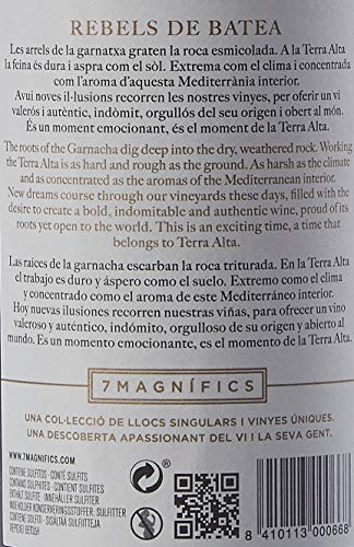 7 Magnífics Rebels de Batea Garnacha tinta, Vino Tinto, 75 cl - 750 ml