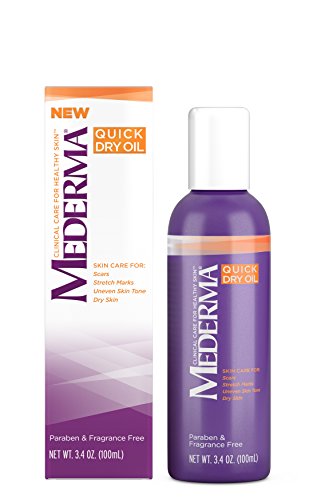 Aceite de secado rápido Mederma; formulado para mejorar la apariencia de cicatrices, estrías, tono de piel desigual y piel seca. Sin olor y libre de parabenos, 150 ml