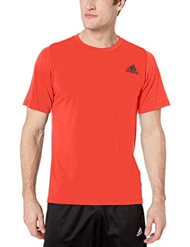 adidas Camiseta Deportiva Freelift de Manga Corta para Hombre, Hombre, Manga Corta, S1950MTR352, Rojo Activo, XXL