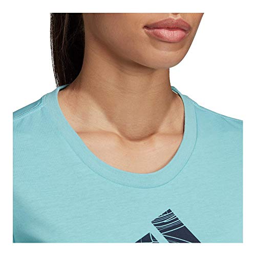 adidas Categoría Mujer Camiseta Manga Corta, Turquesa, XS