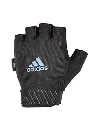 adidas Guantes Ajustables Esenciales, Azul, S-18-19 cm Alrededor de la Palma