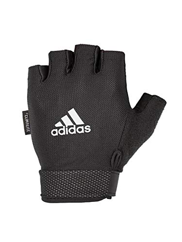 adidas Guantes Ajustables Esenciales, Blanco, M-19-20 cm Alrededor de la Palma