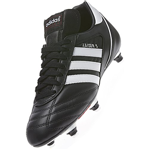 adidas Kaiser 5 Cup, Zapatillas de Fútbol Hombre, Nero Schwarz Black Running White Red, 40 2/3 EU