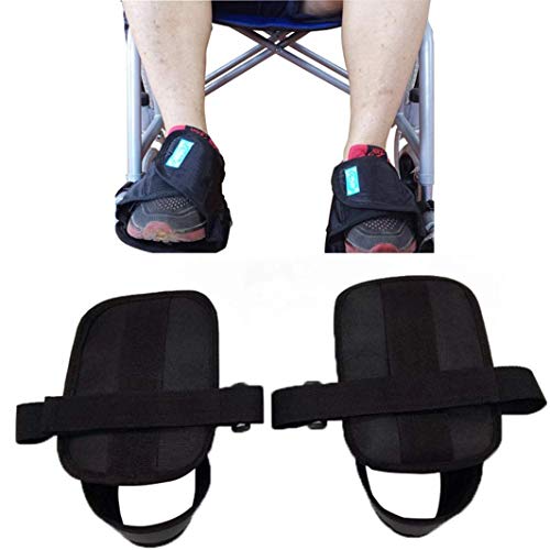 AFGBB Zapatos de Silla de Ruedas de nolips de restricción, Zapatos de Silla de Ruedas de Seguridad Accesorios para sillas de Ruedas para parálisis, Parkinson, Piernas espasmos