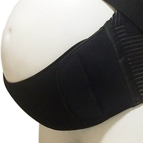 Aivtalk Faja de Embarazo Apoyo Lumbar Abdominal Transpirable Cómodo para Mujer Embarazada Talla XL - Negro