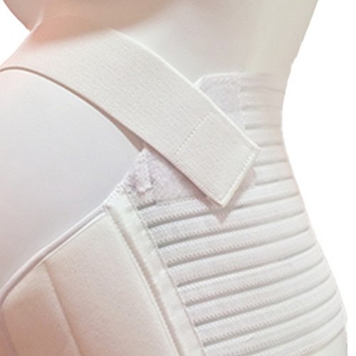 Aivtalk Transpirable Faja de Embarazo Apoyo Lumbar Abdominal para Mujer Embarazada Talla L - Blanco