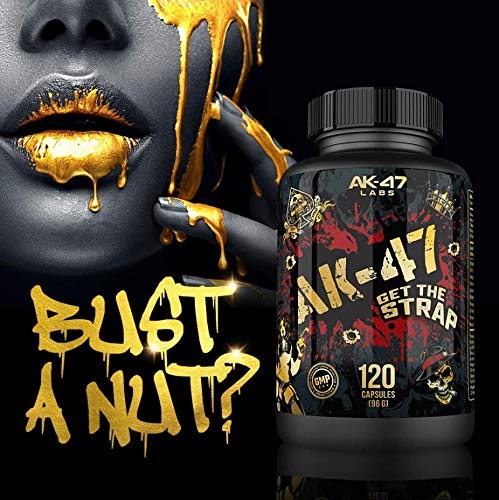 AK-47 Labs GET THE STRAP T-Stack Boost Testo Booster testosterona Bodybuilding - 120 Cápsulas