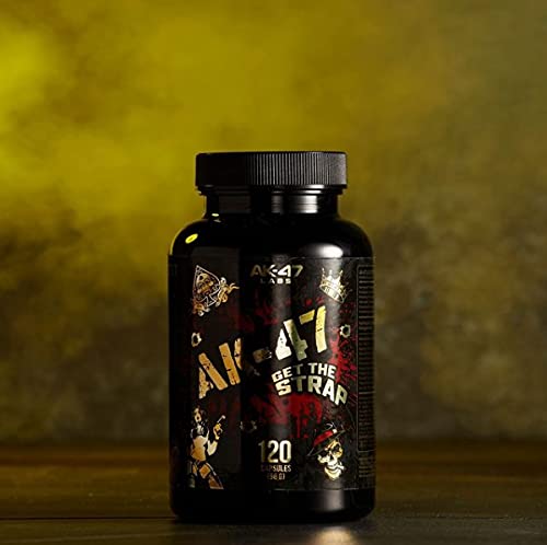 AK-47 Labs GET THE STRAP T-Stack Boost Testo Booster testosterona Bodybuilding - 120 Cápsulas