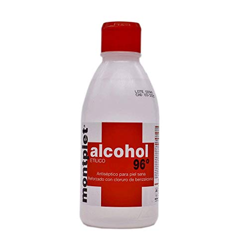 ALCOHOL 96º MONTPLET 250ML. Pack de 16 unidades.