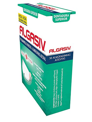 ALGASIV Almohadillas Adhesivas Para Dentaduras Postizas Superiores, 30 Unidades. Dura Todo El Día Y Protege Las Encías