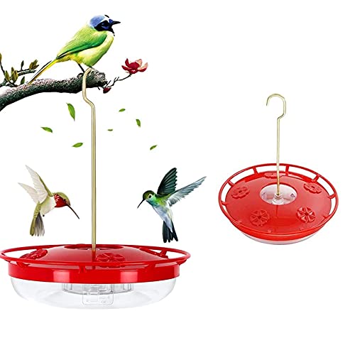 Alimentador de Colibrí, Colibrí Alimentador Alimentador de Pájaros de Plástico Alimentador de Colibrí Colgante con 4 Puertos de Alimentación de Aves para Exteriores