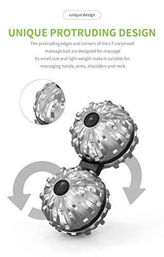 All-Purpose Bola de Masaje, Bola de Masaje combinada masajeador de piernas cervicales de Palma masajeador Giratorio de aleación de Zinc, Bola de Masaje giratoria de Alivio del Dolor,B