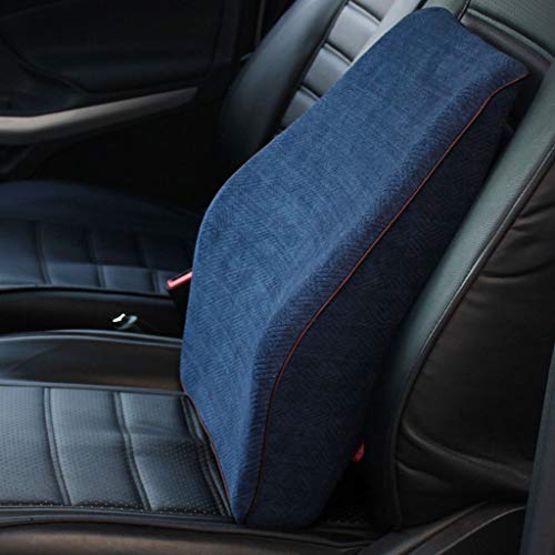 Almohada Almohada de Viaje Almohada de apoyo lumbar de algodón con memoria Espuma lumbar de recuperación lenta - para sillas de oficina, asientos de auto y sillas para el hogar 39 * 45 * 13cm Almohada