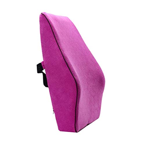 Almohada Almohada de Viaje Almohada de apoyo lumbar de algodón con memoria Espuma lumbar de recuperación lenta - para sillas de oficina, asientos de auto y sillas para el hogar 39 * 45 * 13cm Almohada