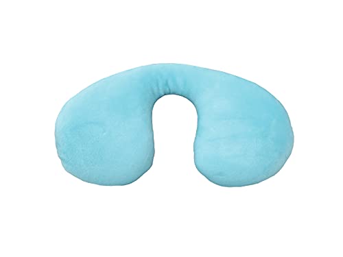 Almohada de Viaje en Forma de U Almohada para el Cuello para niños de 0 a 12 Meses / Disponible en Dos Colores (Azul)