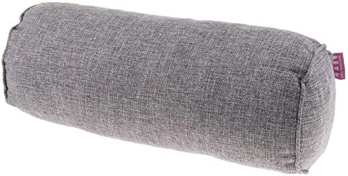 Almohada para aliviar el dolor de espalda suave de POFET, almohada de apoyo cervical redondo, almohada para la rodilla, espalda, reducir el estómago, cuello, la columna,espalda, cadera estrés – gris