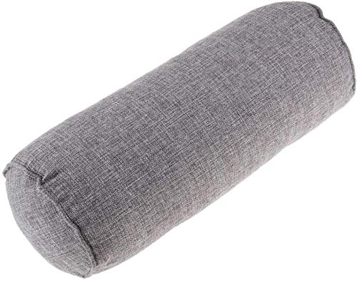 Almohada para aliviar el dolor de espalda suave de POFET, almohada de apoyo cervical redondo, almohada para la rodilla, espalda, reducir el estómago, cuello, la columna,espalda, cadera estrés – gris